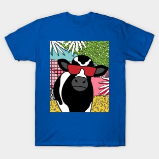 Funny Cow With Sunglasses Muh T-Shirt